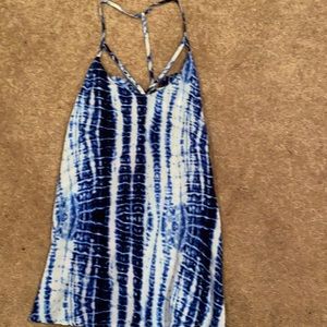 Blue & White Tank Top